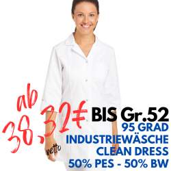 DAMEN - LONGKASACK 347 von LEIBER / Farbe: weiß / 50 % Baumwolle 50 % Polyester