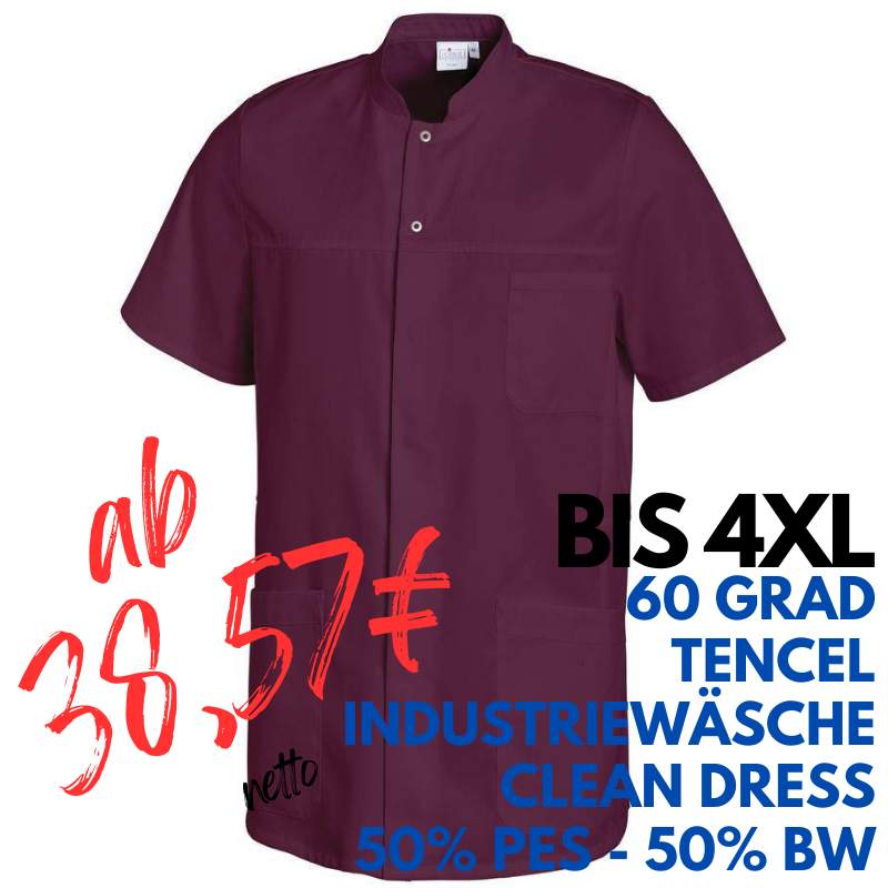 HERREN - KASACK 1346 von LEIBER / Farbe: beere / 50 % Polyester 50 % Baumwolle | MEIN-KASACK.de - KASACK - KASACKS