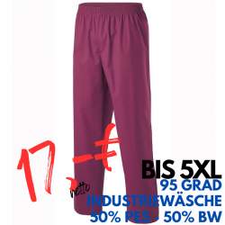 Damen - Schlupfhose 330 von MEIN-KASACK.de / Farbe: bordeaux / 50% Baumwolle, 50% Polyester, 175 g