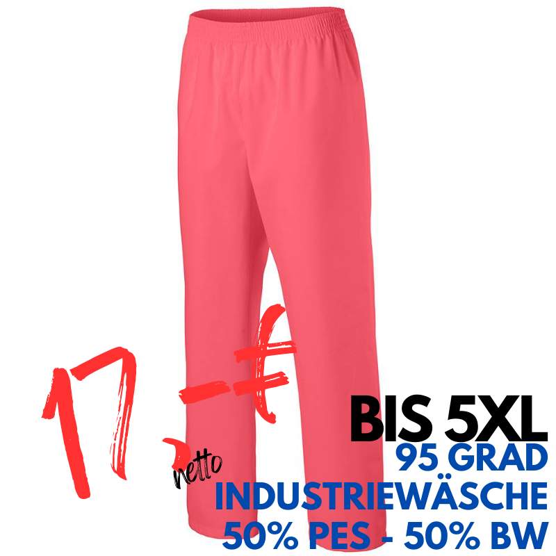 DAMEN ARBEITSHOSE MEDIZIN | 330 von MEIN-KASACK.de / Farbe: electric pink / 50% Baumwolle, 50% Polyester, 175 g | MEIN-KASACK.de - KASACK - KASACKS