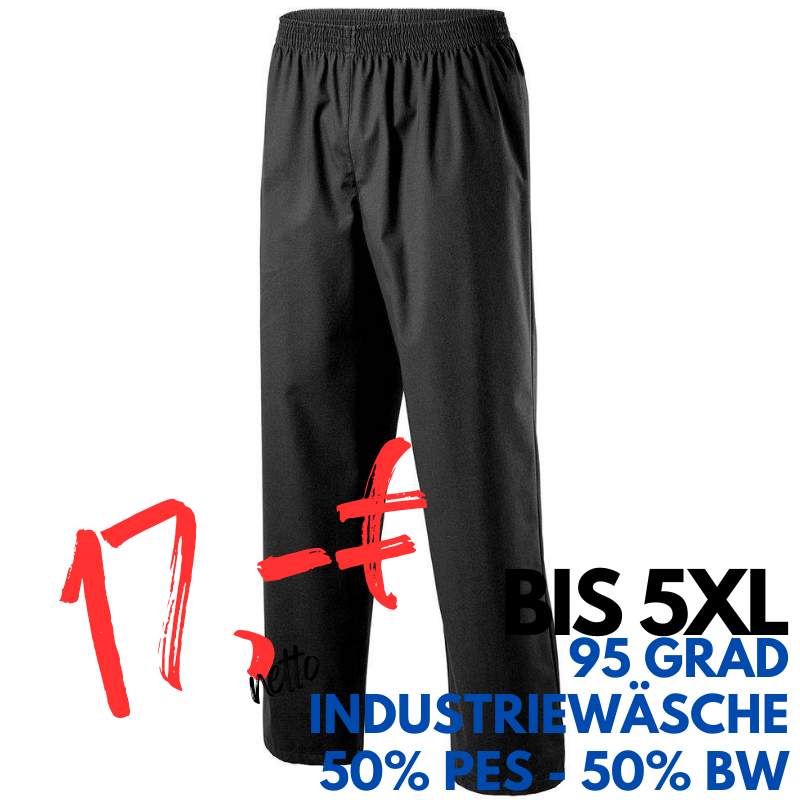 HERREN ARBEITSHOSE MEDIZIN | 330 von MEIN-KASACK.de  / Farbe: schwarz / 50% Baumwolle, 50% Polyester, 175 g | MEIN-KASACK.de - KASACK - KASACKS