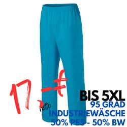 HERREN ARBEITSHOSE MEDIZIN | 330 von MEIN-KASACK.de / Farbe: teal / 50% Baumwolle, 50% Polyester, 175 g