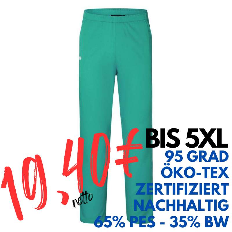 Damenhose - ESSENTIAL HM 14 von KARLOWSKY / Farbe: smaragdgrün / 65% Polyester 35% Baumwolle 150g | MEIN-KASACK.de - KASACK - KASACKS