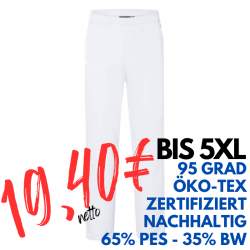 HERREN ARBEITSHOSE MEDIZIN | ESSENTIAL HM 14 von KARLOWSKY / Farbe: weiß / 65% Polyester 35% Baumwolle 150g