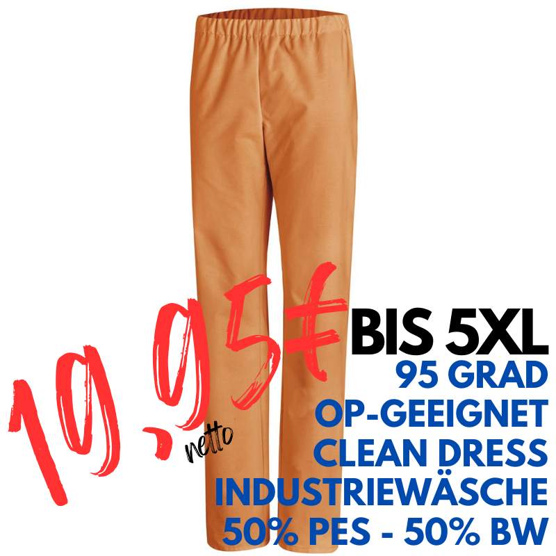 DAMEN ARBEITSHOSE MEDIZIN | OP-Hose 780 von LEIBER / Farbe: orange / 50 % Baumwolle 50 % Polyester | MEIN-KASACK.de - KASACK - KASACKS