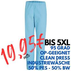 OP-HOSE 780 von LEIBER / Farbe: türkis / 50 % Baumwolle 50 % Polyester