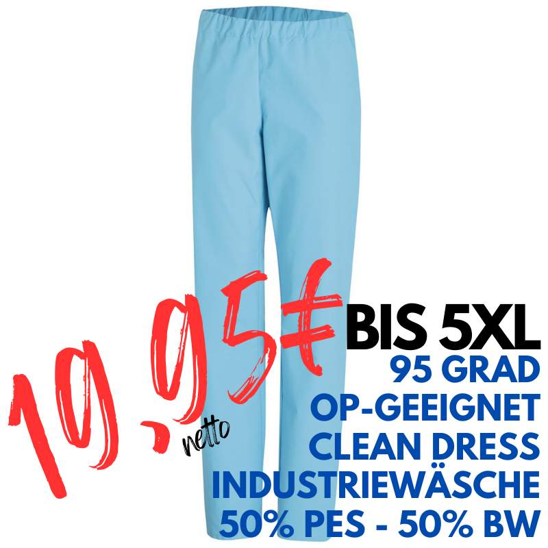 OP-HOSE 780 von LEIBER / Farbe: türkis / 50 % Baumwolle 50 % Polyester | MEIN-KASACK.de - KASACK - KASACKS