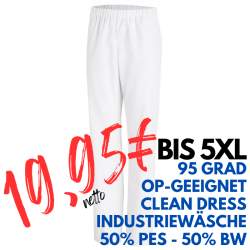 OP-HOSE 780 von LEIBER / Farbe: weiß / 50 % Baumwolle 50 % Polyester