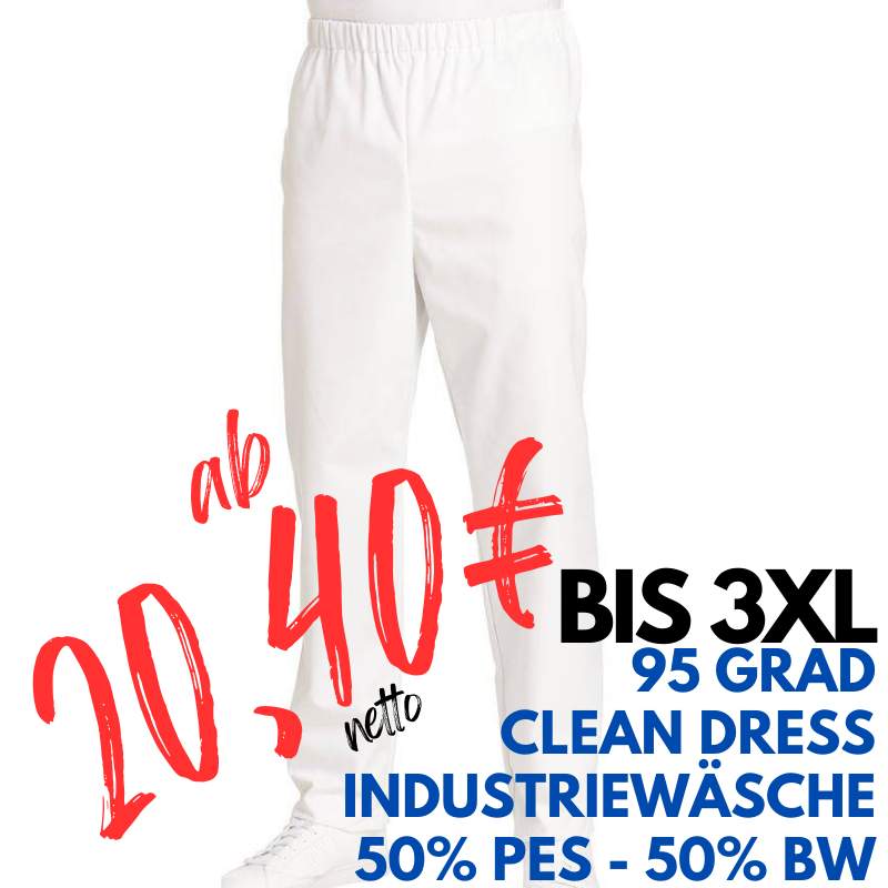 DAMEN ARBEITSHOSE MEDIZIN | 107 von LEIBER / Farbe: weiß / 50 % Baumwolle 50 % Polyester | MEIN-KASACK.de - KASACK - KASACKS