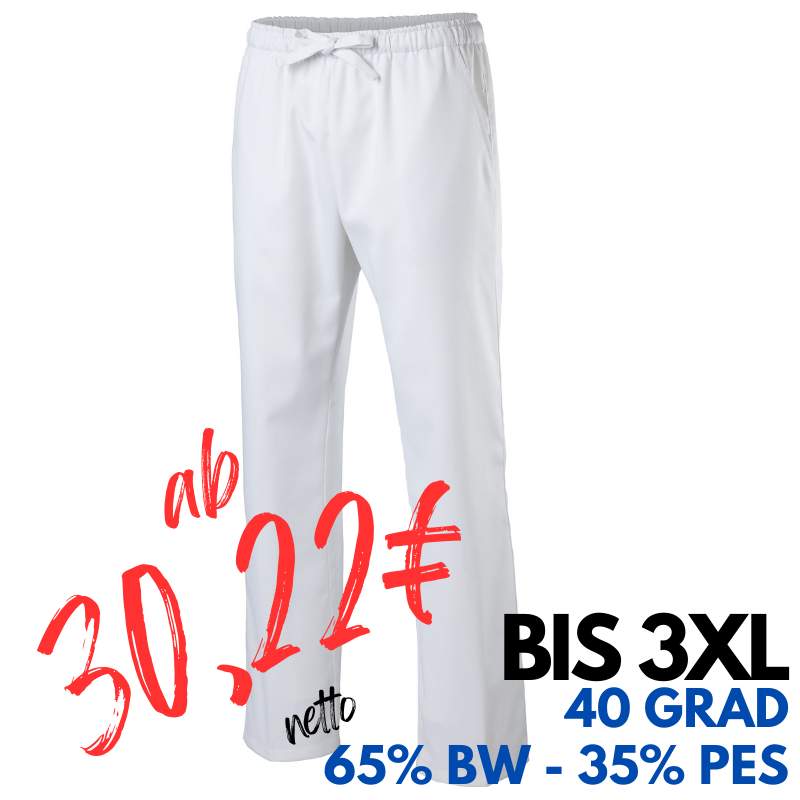 HERREN ARBEITSHOSE MEDIZIN | 310 von EXNER / Farbe: weiß / 65% Baumwolle / 35% Polyester, 220g | MEIN-KASACK.de - KASACK - KASACKS