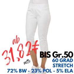 Damenhose 7870 von LEIBER / Farbe: weiß / 72% Baumwolle 23% Polyamid 5% Elastolefin