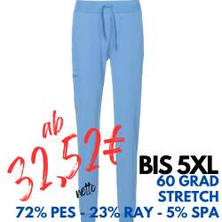 Damenhose 332 von EXNER / Farbe: light blue / 72% Polyester 23% Rayon 5% Spandex