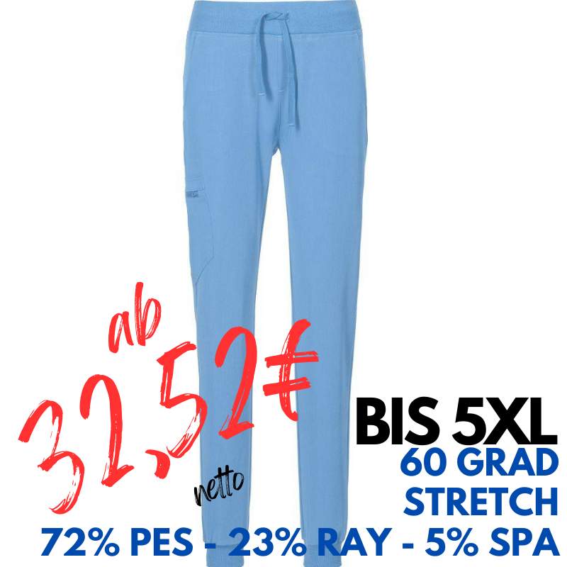 Damenhose 332 von EXNER / Farbe: light blue / 72% Polyester 23% Rayon 5% Spandex | MEIN-KASACK.de - KASACK - KASACKS