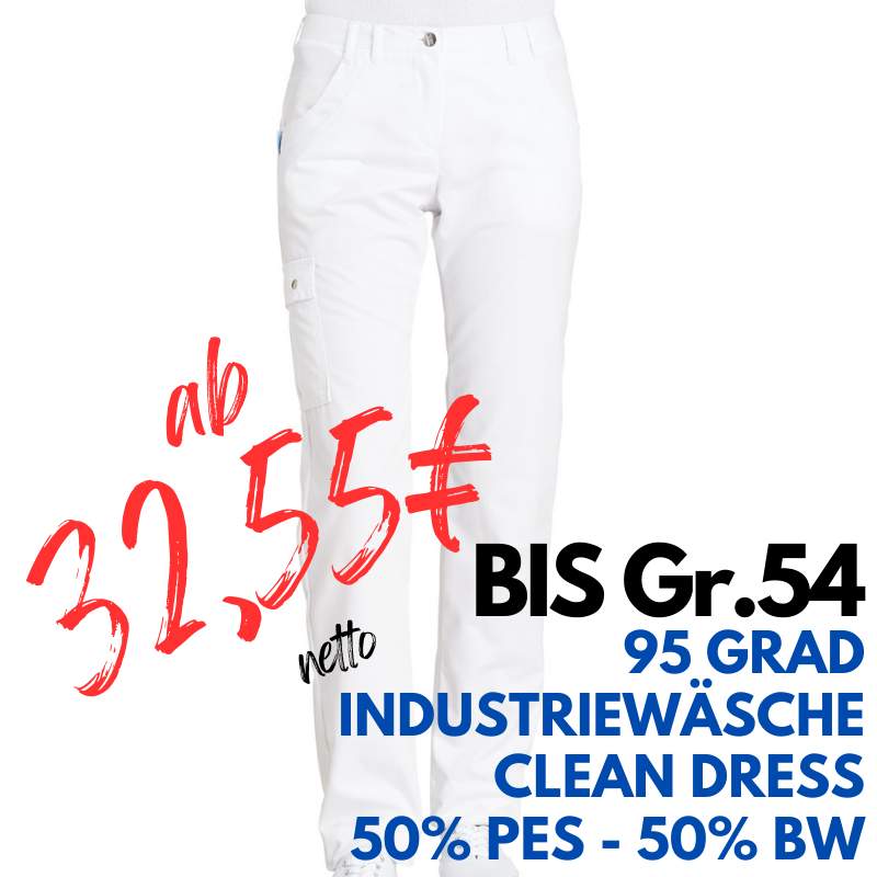 DAMEN ARBEITSHOSE MEDIZIN | 1140 von LEIBER / Farbe: weiß / 50 % Baumwolle 50 % Polyester | MEIN-KASACK.de - KASACK - KASACKS