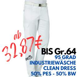 Herrenhose 7720 von LEIBER / Farbe: weiß / 50 % Baumwolle 50 % Polyester