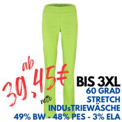 Stretch-Damenhose 2447 von MEIN-KASACK.de / Farbe: apple / Stretchgewebe - 49% Baumwolle 48% Polyester 3% Elasthan