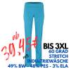 Stretch-Damenhose 2447 von MEIN-KASACK.de / Farbe: dunkeltürkis / Stretchgewebe - 49% Baumwolle 48% Polyester 3% Elasthan