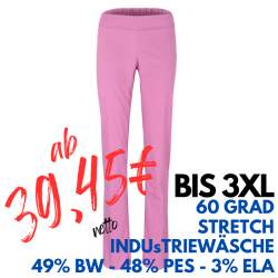 Stretch-Damenhose 2447 von MEIN-KASACK.de / Farbe: lila (lagune) / Stretchgewebe - 49% Baumwolle 48% Polyester 3% Elasthan