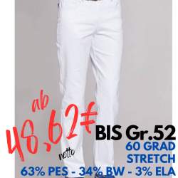 Damenhose - STRETCH - 8430 von LEIBER / Farbe: weiß / 63 % Polyester 34 % Baumwolle 3 % Elastolefin