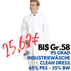 HERREN - ARZTKITTEL - LABORKITTEL 9920 von LEIBER / Farbe: weiß / 65 % Polyester 35 % Baumwolle