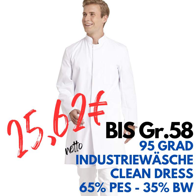 HERREN - ARZTKITTEL - LABORKITTEL 9920 von LEIBER / Farbe: weiß / 65 % Polyester 35 % Baumwolle | MEIN-KASACK.de - KASACK - KASACKS