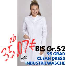 DAMEN - ARZTKITTEL - LABORKITTEL 1339 von LEIBER / Farbe: weiß / 50 % Baumwolle 50 % Polyester