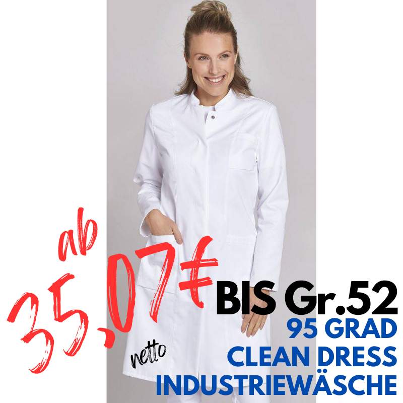 DAMEN - ARZTKITTEL - LABORKITTEL 1339 von LEIBER / Farbe: weiß / 50 % Baumwolle 50 % Polyester | MEIN-KASACK.de - KASACK - KASACKS