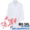 HERREN - ARZTKITTEL - LABORKITTEL BMM 1 von KARLOWSKY  / Farbe: weiß / 100% Baumwolle - 185g