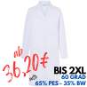 Damenmantel / Arztkittel / Laborkittel - BMF 3 von KARLOWSKY / Farbe: weiß / 65% Polyester - 35% Baumwolle - 195 g/m²