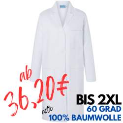 DAMEN - ARZTKITTEL - LABORKITTEL BMF 1 von KARLOWSKY / Farbe: weiß / 100% Baumwolle - 205g