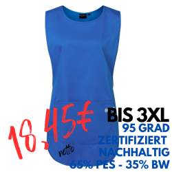 Überwurfschürze KS 64 - ESSENTIAL von KARLOWSKY / Farbe: königsblau / 65% Polyester-35% Baumwolle-150 g