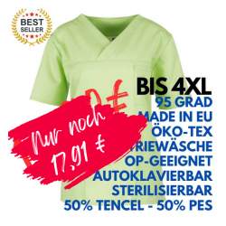 Herren-Kasack / OP - Kasack - 2700 von MEIN-KASACK.de / Farbe: apple / 50%PES - 50%Tencel - 200g/m²