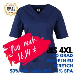 Damen - STRETCH-Kasack 2692 von MEIN-KASACK.de / Farbe: marine / 160g/m²-53% BW-44% PES-3% Spandex