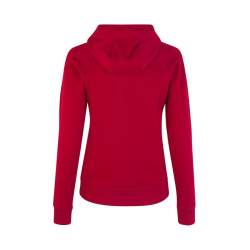 ARBEITS-HOODIE / ARBEITSPULLOVER DAMEN | CORE 637 von ID / Farbe: rot / 60% BAUMWOLLE 40% POLYESTER