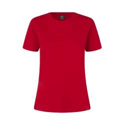 ARBEITS-T-SHIRT DAMEN | PRO Wear 317 von ID / Farbe: rot / 50% BAUMWOLLE 50% POLYESTER