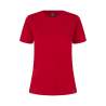 ARBEITS-T-SHIRT DAMEN | PRO Wear 317 von ID / Farbe: rot / 50% BAUMWOLLE 50% POLYESTER