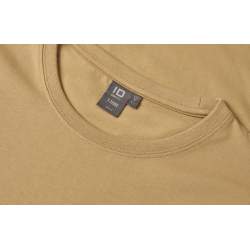 ARBEITS-T-SHIRT DAMEN | Stretch Komfort 595 von ID / Farbe: sand / 75% Baumwolle 20% Viskose 5% Elasthan