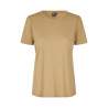 ARBEITS-T-SHIRT DAMEN | TENCEL 529 von ID / Farbe: sand / 70% Polyester (recycled) 30% Lyocell