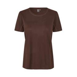 ARBEITS-T-SHIRT DAMEN | TENCEL 529 von ID / Farbe: mokka / 70% Polyester (recycled) 30% Lyocell