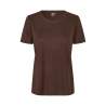 ARBEITS-T-SHIRT DAMEN | TENCEL 529 von ID / Farbe: mokka / 70% Polyester (recycled) 30% Lyocell