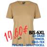 ARBEITS-T-SHIRT DAMEN | TENCEL 529 von ID / Farbe: sand / 70% Polyester (recycled) 30% Lyocell