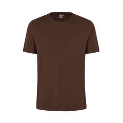 ARBEITS-T-SHIRT HERREN | Stretch Komfort 594 von ID / Farbe: mokka / 95% BAUMWOLLE 5% ELASTHAN