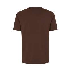 ARBEITS-T-SHIRT HERREN | Stretch Komfort 594 von ID / Farbe: mokka / 95% BAUMWOLLE 5% ELASTHAN