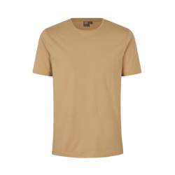 ARBEITS-T-SHIRT HERREN | Stretch Komfort 594 von ID / Farbe: sand / 95% BAUMWOLLE 5% ELASTHAN