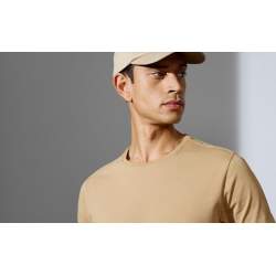 ARBEITS-T-SHIRT HERREN | Stretch Komfort 594 von ID / Farbe: sand / 95% BAUMWOLLE 5% ELASTHAN