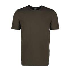 ARBEITS-T-SHIRT HERREN | Stretch Komfort 594 von ID / Farbe: oliv / 95% BAUMWOLLE 5% ELASTHAN