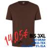 ARBEITS-T-SHIRT HERREN | Stretch Komfort 594 von ID / Farbe: mokka / 95% BAUMWOLLE 5% ELASTHAN