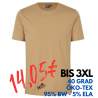 ARBEITS-T-SHIRT HERREN | Stretch Komfort 594 von ID / Farbe: sand / 95% BAUMWOLLE 5% ELASTHAN