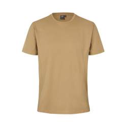 ARBEITS-T-SHIRT HERREN | TENCEL 528 von ID / Farbe: sand / 70% Polyester (recycled) 30% Lyocell