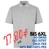 ARBEITS-POLO-SHIRT HERREN | PRO Wear 324 von ID / Farbe:  grau meliert / 50% BAUMWOLLE 50% POLYESTER